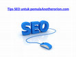 Research paper thumbnail of Tips SEO untuk pemula