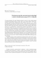 Research paper thumbnail of Ewolucja przemysłu zaawansowanej technologii i sektora teleinformatycznego (ICT) w Finlandii