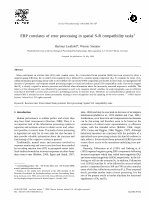 Research paper thumbnail of ERP correlates of error processing in spatial SR compatibility tasks1