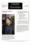 Research paper thumbnail of ESSWE Newsletter Vol. 4. No. 1 (Spring 2013)