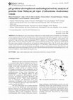 Research paper thumbnail of pH gradient electrophoresis and biological activity analysis ofproteins from Malayan pit viper (Calloselasma rhodostoma) venom 