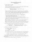 Research paper thumbnail of International Economics II: Answers 2