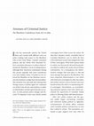 Research paper thumbnail of Alvina Pillai and Jeffey Velez, Avenues of Criminal Justice: The Blackfoot Confederacy from 1877 to 1889, Great Plains Quarterly 34 (2014): 123-141