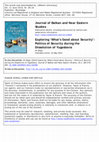 Research paper thumbnail of Exploring ‘What's Good about Security’: Politics of Security during the Dissolution of Yugoslavia