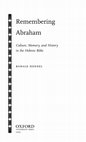 Research paper thumbnail of Remembering Abraham: Culture, Memory, and History in the Hebrew Bible