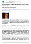 Research paper thumbnail of Nova metodologia do Banco Mundial reduz pobreza global pela metade, por Marcus Salles