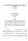 Research paper thumbnail of RELIABILITY TESTING OF STATISTICAL PROCESS CONTROL PROCEDURES FOR MANUFACTURING WITH MULTIPLE SOURCES OF VARIATION