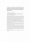 Research paper thumbnail of Comparison of Kohonen's Self-Organizing Map algorithm and principal component analysis in the exploratory data analysis of a groundwater quality dataset