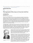 Research paper thumbnail of The Spymaster Who Came In from the Cold War: The Mission Song by John le Carré