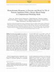 Research paper thumbnail of Hemodynamic Response to Exercise and Head-Up Tilt of Patients Implanted With a Rotary Blood Pump: A Computational Modeling Study