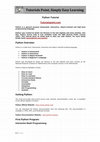 Research paper thumbnail of Python Tutorial (Inglés - 51)