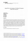 Research paper thumbnail of Aging effect on the integrity of traditional Portuguese timber roof structures