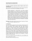 Research paper thumbnail of Marfuaty, F. A. & Wahyudi, R. (2015). An analysis of thematic progression patterns: Opinion section texts of The Jakarta Post, International Journal of Language Studies, 9(3),109-130.