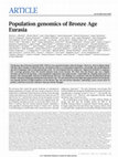 Research paper thumbnail of Population genomics of Bronze Age Eurasia