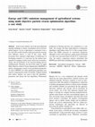 Research paper thumbnail of Energy and GHG emissions management of agricultural systems using multi objective particle swarm optimization algorithm: a case study