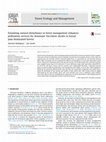 Research paper thumbnail of Emulating natural disturbance in forest management enhances pollination services for dominant Vaccinium shrubs