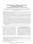 Research paper thumbnail of Hormonal Factors and Risk of Aneurysmal Subarachnoid Hemorrhage An International Population-Based, Case-Control Study