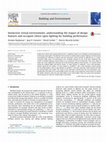 Research paper thumbnail of Immersive virtual environments, understanding the impact of design features and occupant choice upon lighting for building performance