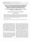 Research paper thumbnail of The Size of the LightHarvesting Antenna of Higher Plant Photosystem II Is Regulated by Illumination Intensity through Transcription of Antenna Protein Genes