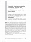 Research paper thumbnail of COSTA, Alexandre Araújo; ARAÚJO, Eduardo Borges. Legitimidade política e compatibilidade constitucional. A&C. Revista de Direito Administrativo & Constitucional, v. 60, p. 207-241, abr./jun. 2015.