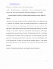 Research paper thumbnail of A Content Analysis of Articles on Visiting Friends and Relatives Tourism, 1990–2010