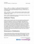 Research paper thumbnail of Attribution Theory