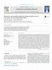 Research paper thumbnail of Mechanical and durability properties of high-strength concrete containing steel and polypropylene fibers