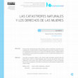 Research paper thumbnail of Las catástrofes naturales y los derechos de las mujeres