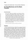 Research paper thumbnail of On Post-Blackness and the Black Fantastic