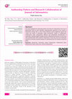 Research paper thumbnail of Authorship Pattern and Research Collaboration of Journal of Informetrics