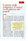 Research paper thumbnail of Religioni salvezza dei popoli Shalom