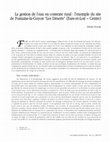 Research paper thumbnail of La gestion de l’eau en contexte rural : l’exemple du site de Fontaine-la-Guyon "Les Déserts" (Eure-et-Loir - Centre)