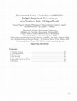 Research paper thumbnail of Environmental Science & Technology: es-2009-02232a Budget Analysis of Escherichia coli at a Southern Lake Michigan Beach