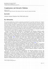 Research paper thumbnail of Complementary and Alternative Medicines