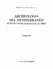 Research paper thumbnail of Considerazioni sui vasi indigeni con applicazioni plastiche della Sicilia occidentale (VII-V sec. a.C.), in G. Fiorentini, M. Caltabiano, A. Calderone. Archeologia del Mediterraneo. Studi in onore di Ernesto De Miro.