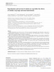 Research paper thumbnail of Reproduction and survival of rodents in crop fields: the effects of rainfall, crop stage and stone-bund density