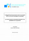 Research paper thumbnail of Le dispositif américain de lutte contre la corruption (FCPA), une arme d’intelligence économique.  Les menaces pour les entreprises françaises et les possibilités de s’en prémunir