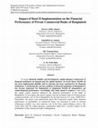 Research paper thumbnail of Impact of Basel II Implementation on the Financial Performance of Private Commercial Banks of Bangladesh