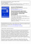 Research paper thumbnail of Towards democratic governance of uncertainty? Contesting notions of participation, control and accountability