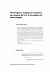 Research paper thumbnail of Sociologia ou imaginação: aspectos da recepção do livro ‘O estrangeiro’, de Plínio Salgado