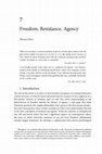 Research paper thumbnail of Freedom, Resistance, Agency