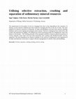 Research paper thumbnail of Utilising selective extraction, crushing and separation of sedimentary mineral resources