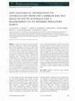 Research paper thumbnail of New anatomical information on Anomalocaris from the Cambrian Emu Bay Shale of South Australia and a reassessment of its inferred predatory habits