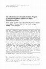 Research paper thumbnail of The Effectiveness of a Sexuality Training Program for the Interdisciplinary Spinal Cord Injury Rehabilitation Team.