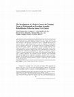 Research paper thumbnail of The development of a scale to assess the training needs of professionals in providing sexuality rehabilitation following spinal cord injury