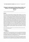 Research paper thumbnail of Changes in woody species richness along an urban-rural gradient in the semi-natural forest of Benslimane, Morocco