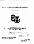 Research paper thumbnail of International Survey of Military Psychologists: Survey Findings