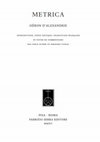 Research paper thumbnail of Héron d’Alexandrie, Metrica. Introduction, édition critique, traduction française et commentaires 