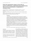 Research paper thumbnail of Field and experimental evidence of the effect of Jenynsia multidentata (Cyprinodontiformes, Anablepidae) on the size distribution of zooplankton in subtropical lakes