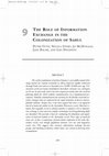 Research paper thumbnail of The role of information exchange in the colonization of Sahul